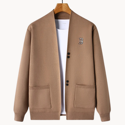 Olivia | Women's Cardigan With Ribbed Shoulders 4