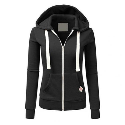 Sandy | Women's Zip-Up Fitted Hoodie with Kangaroo Pocket 3