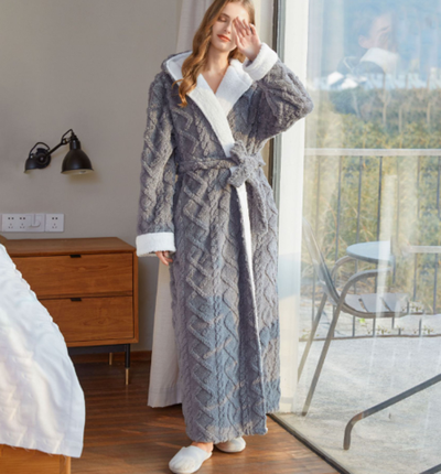 Serena | Women's Fleece Dressing Gown Knee-Length 1