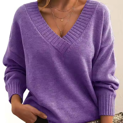 Skye | Women's V-Neck Knit Sweater 8