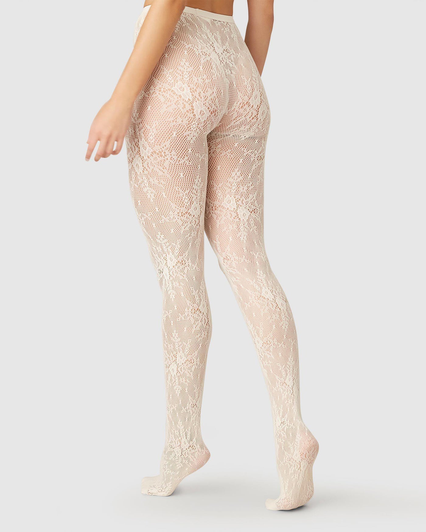 Sofia | Lace Tights with Soft Waistband and Reinforced Toe 2