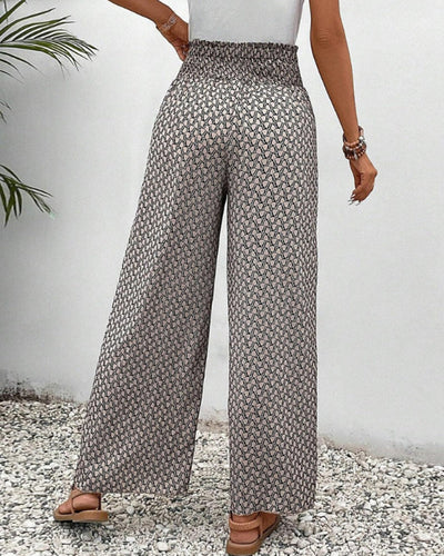 Sophia | Casual Trousers With Elastic Waist and Abstract Print 1