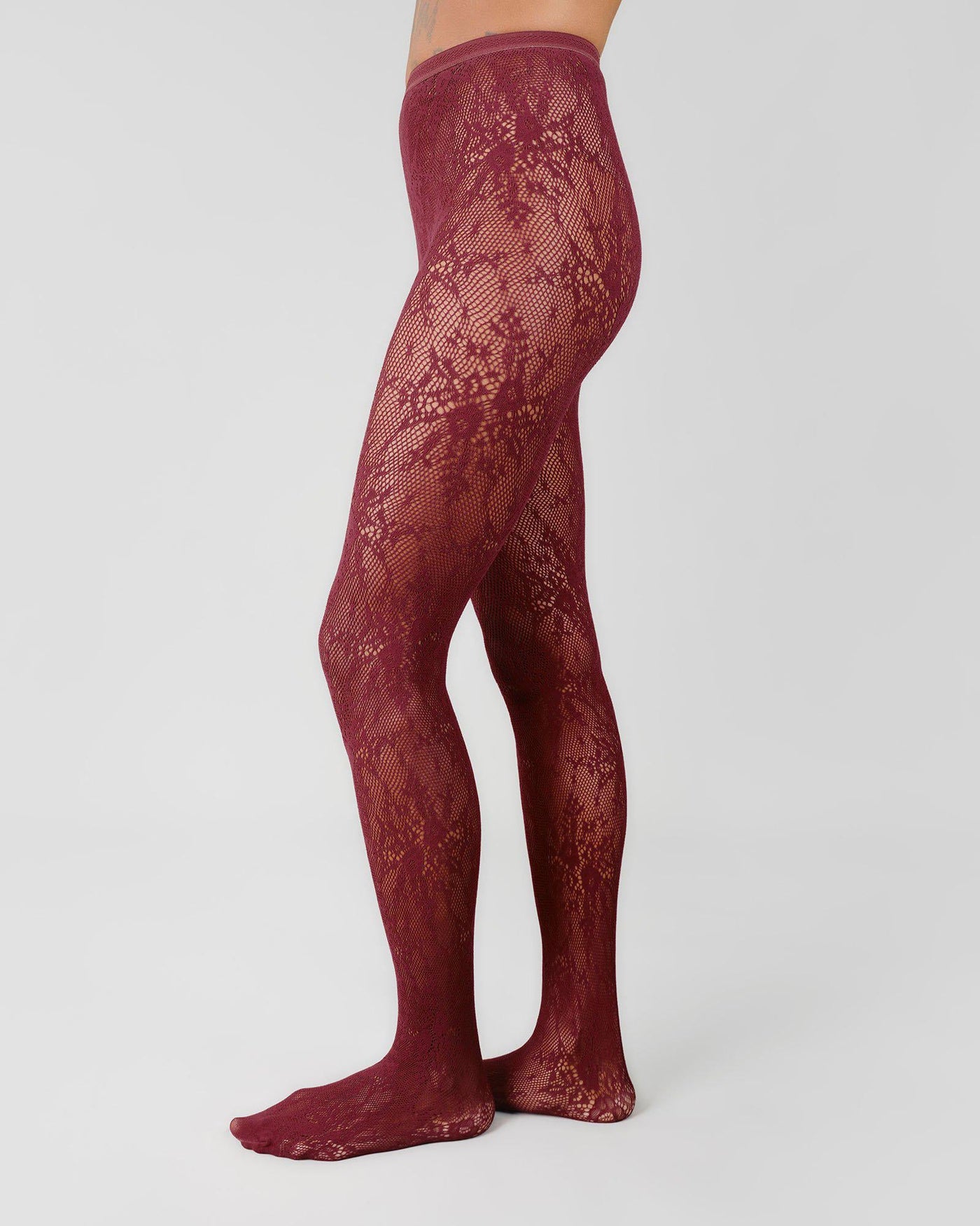 Sophia | Lace Tights with Soft Waistband and Toe Reinforcement 0