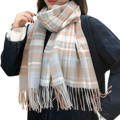 Sophia | Oversized Check Scarf in Soft Fabric 8