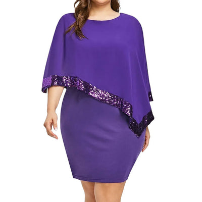 Sophia | Plus Size Sequin Autumn Dress 4