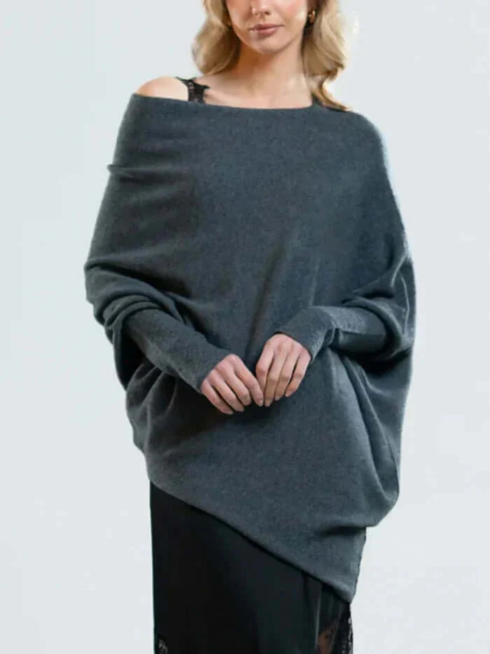Sophia | Women's Asymmetrical Long Sleeve Sweater 5