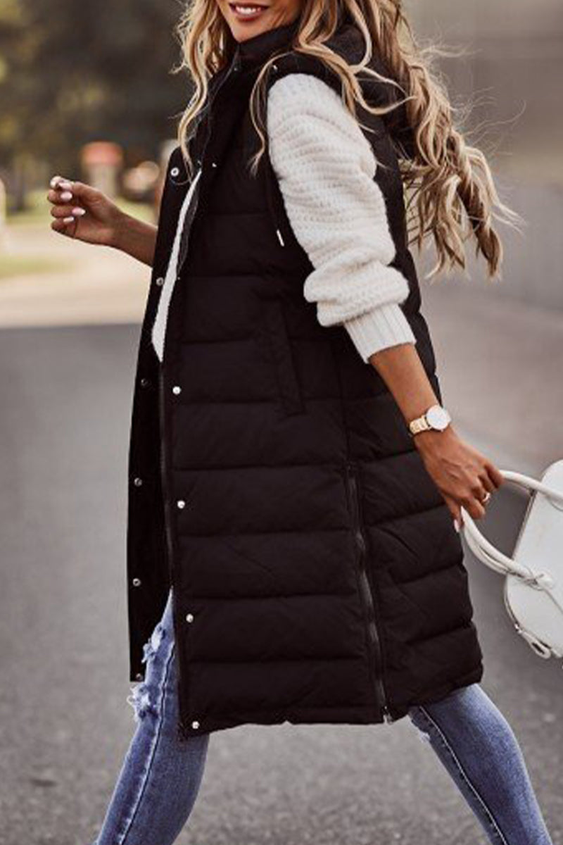 Sophia | Women's Black Zippered Cardigan with Mandarin Collar 8