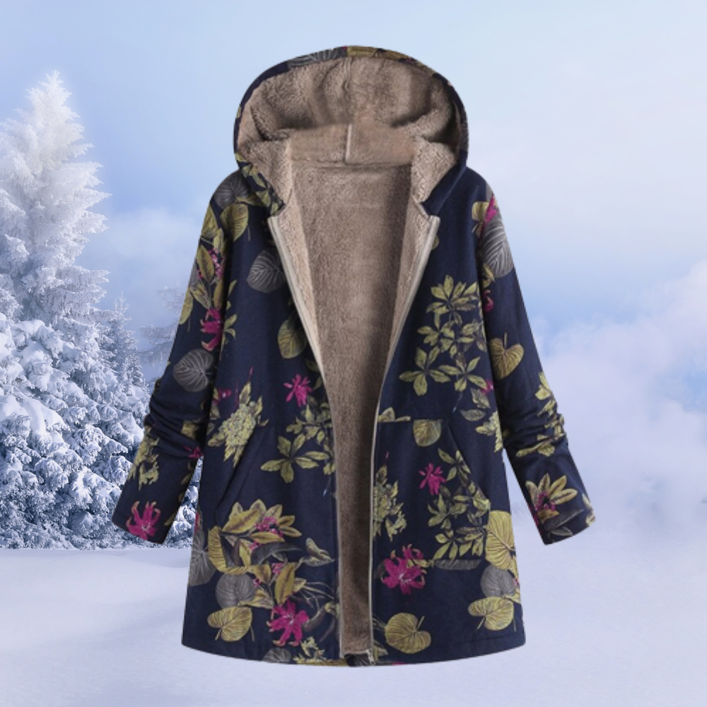 Sophia | Women's Floral Pattern Winter Coat 0