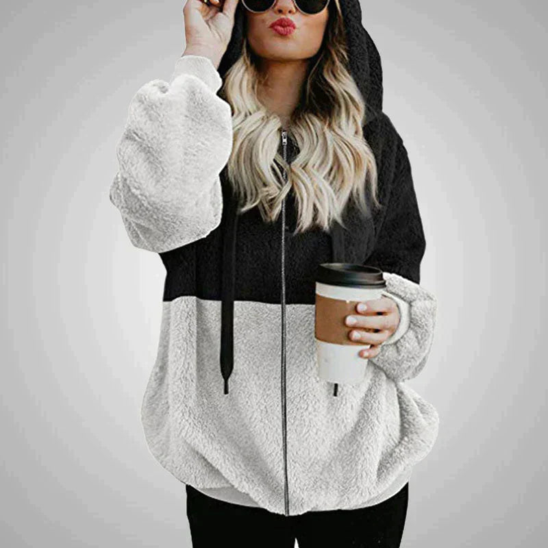 Sophia | Women's Hooded Teddy Vest in Cozy Polyester 7
