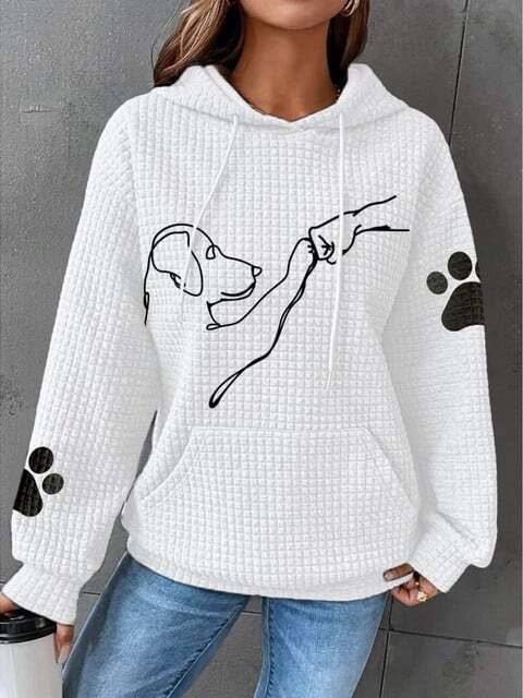 Sophia | Women's Hoodie With Dog Prints 5