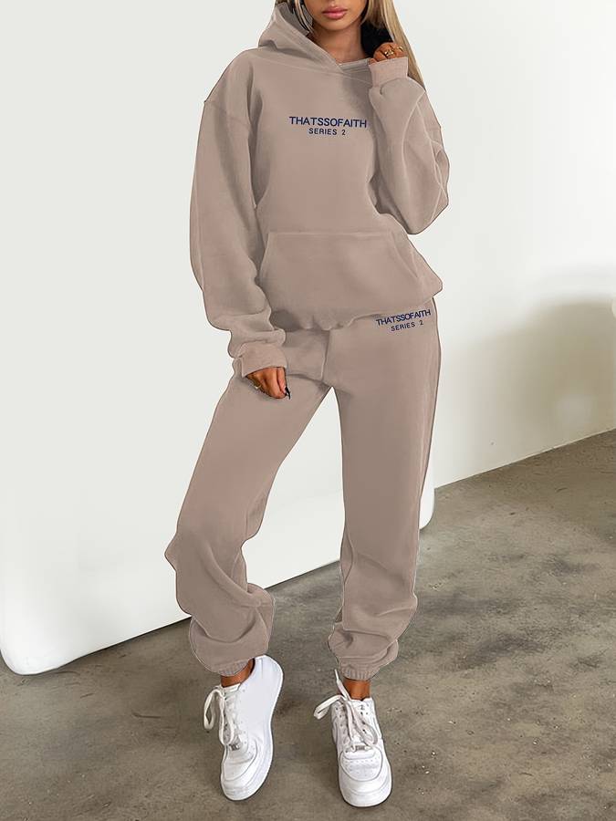 Sophia | Women's Hoodie and Jogger Set with Drawstring Waist 4
