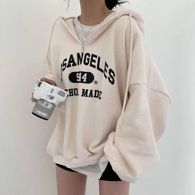 Sophia | Women's Oversized Sweatshirt Winter Casual Cotton Blend 0
