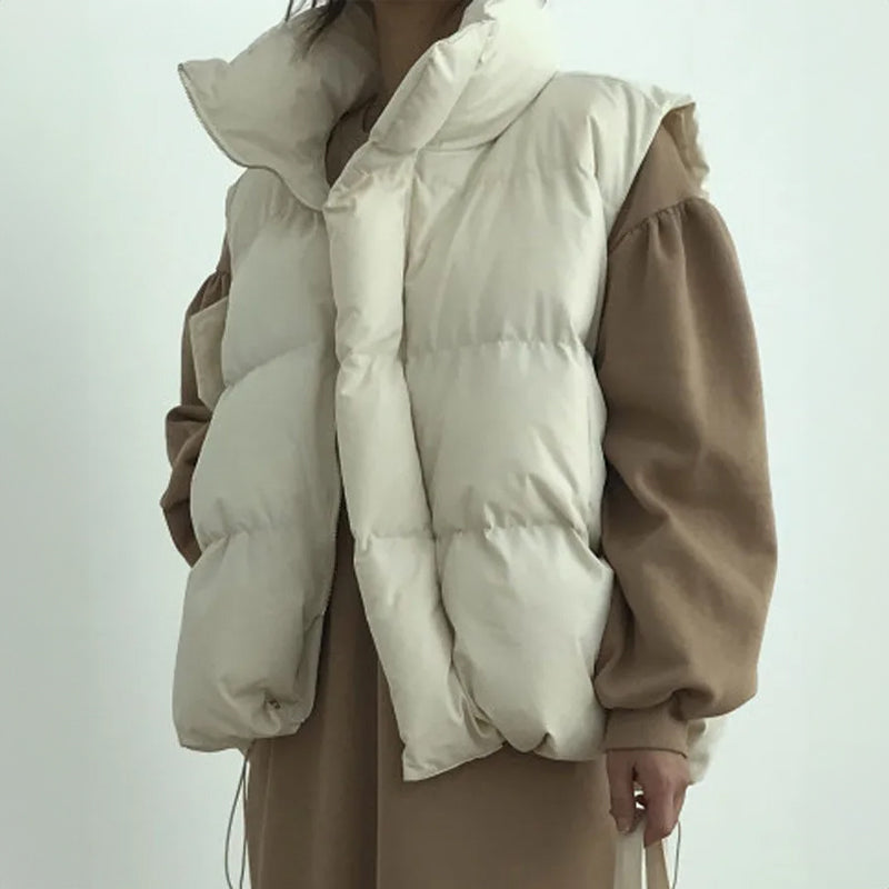 Sophia | Women's Quilted Puffer Vest with High Collar 0