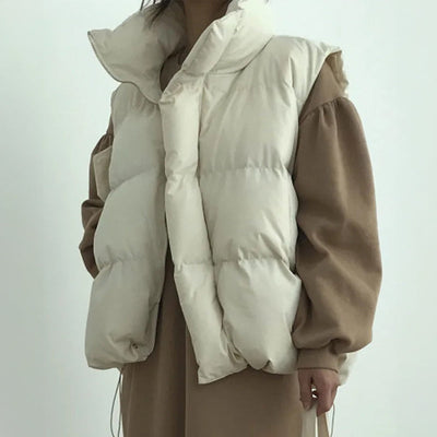 Sophia | Women's Quilted Puffer Vest with High Collar 0