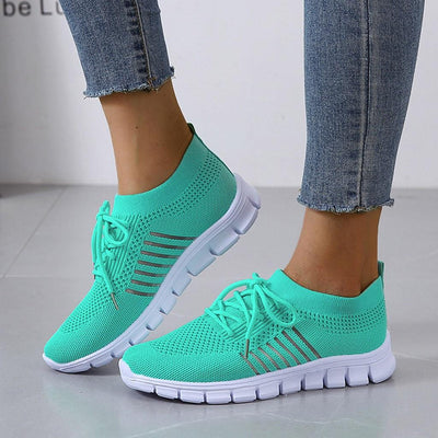 Sophia | Women's Sneakers Breathable Knit Lace-Up Fit 1