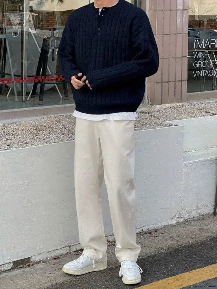 Sophie | Henley Sweater Acrylic Blend 4