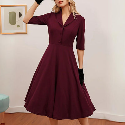 Sophie | Midi Dress Vintage Style 0