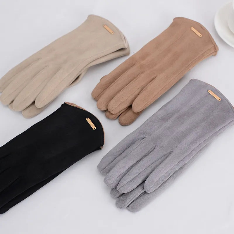 Sophie | Winter Gloves Suede with Smartphone Touch Capability 8