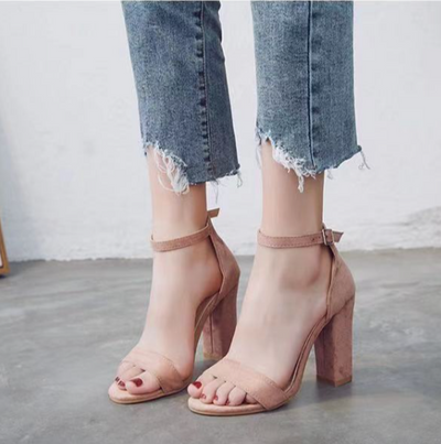 Sophie | Women's Black High Heels With Ankle Strap 3