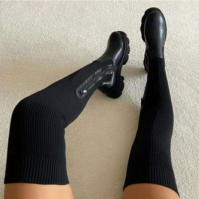 Sophie | Women’s Over The Knee Sock Boots with Flexible Upper 1
