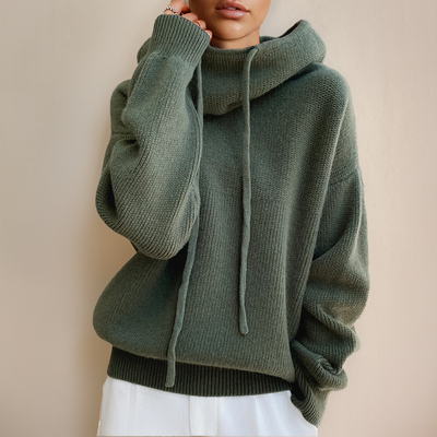 Sophie | Women's Oversized Hoodie with Drawstring Funnel Neck 1