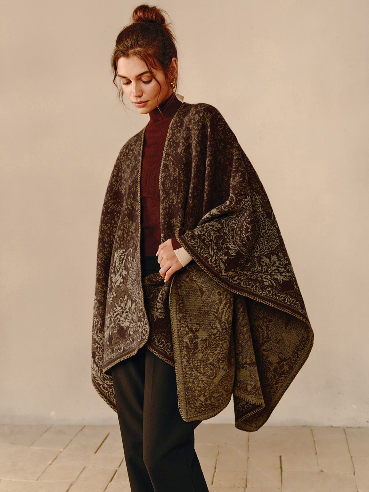 Sophie | Women's Reversible Boho Poncho 1