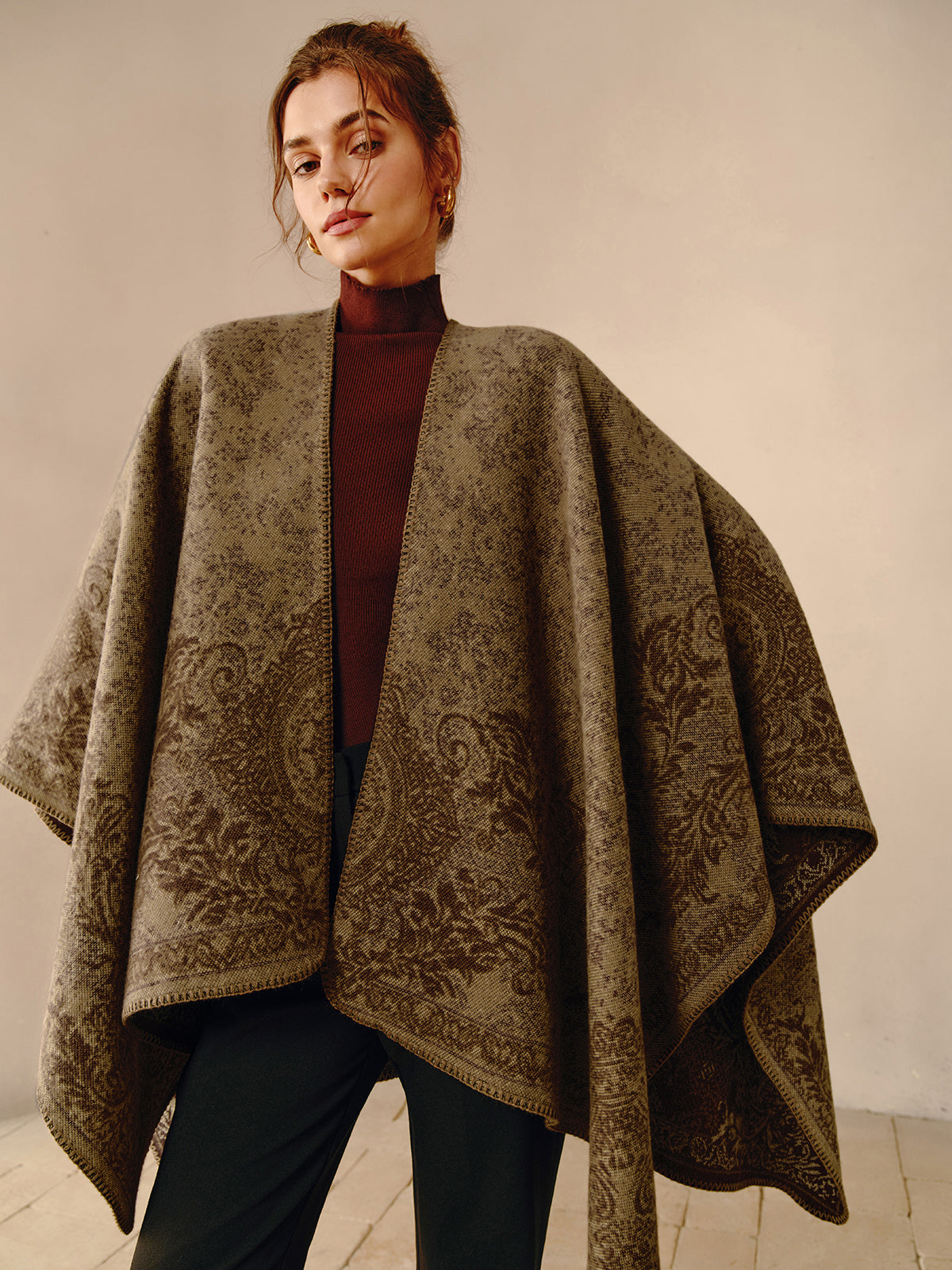 Sophie | Women's Reversible Boho Poncho 4