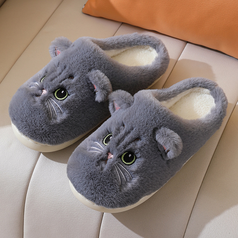 Sophie | Women's Slippers With Cat Design 2