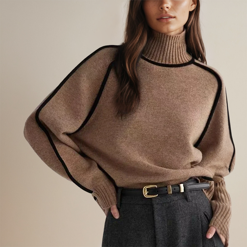 Sophie | Women's Soft-Blend Sweater with Hidden Collar 1