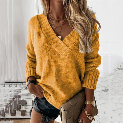 Sophie | Women's Soft Knit V-Neck Sweater 1