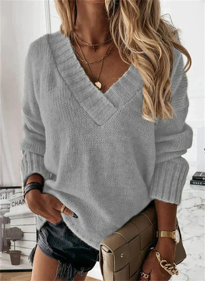 Sophie | Women's Soft Knit V-Neck Sweater 5