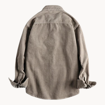 Sophie | Work Shirt Corded Texture Button-Front with Chest Pocket 2