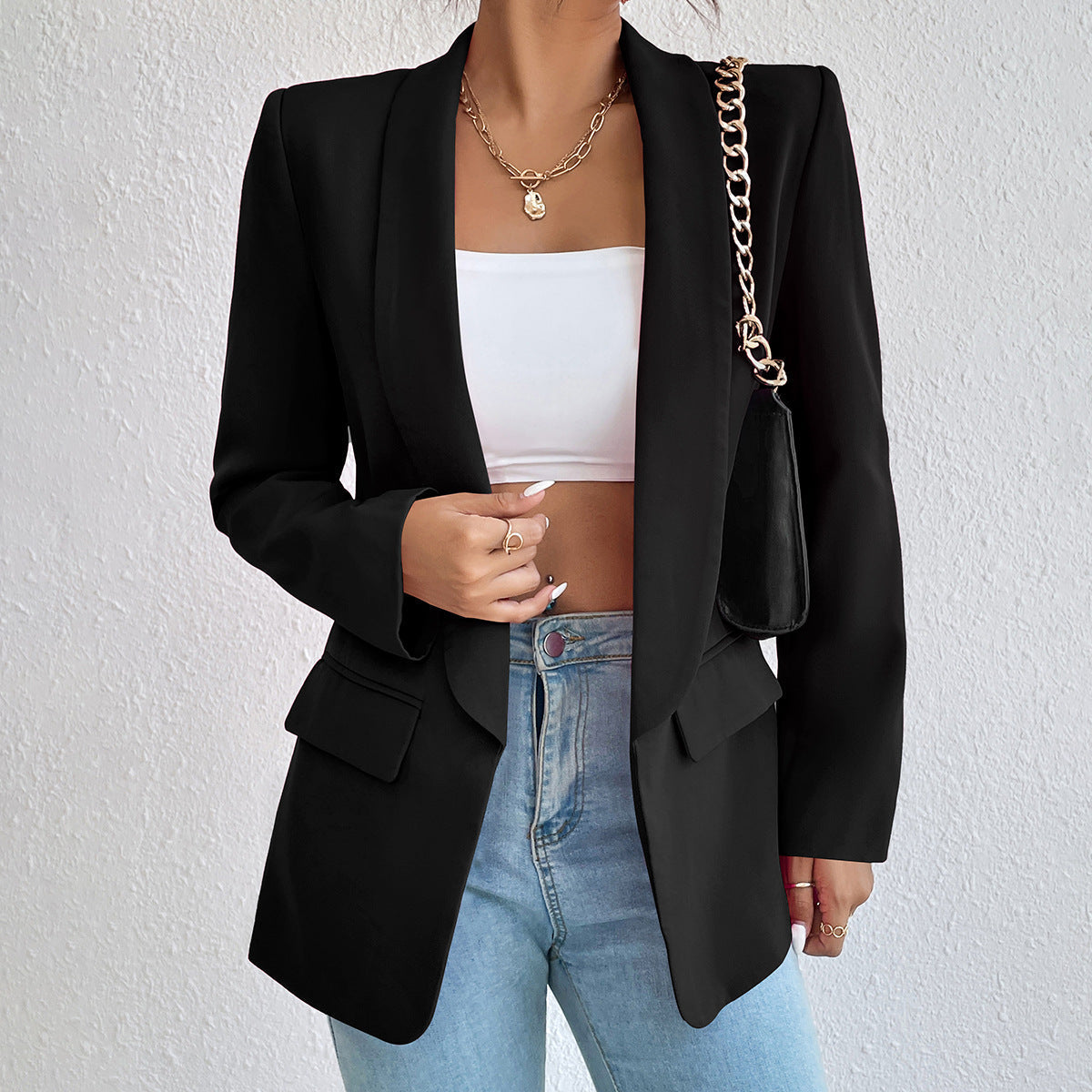 Tatyana | Women's Black Blazer Tailored Fit 2