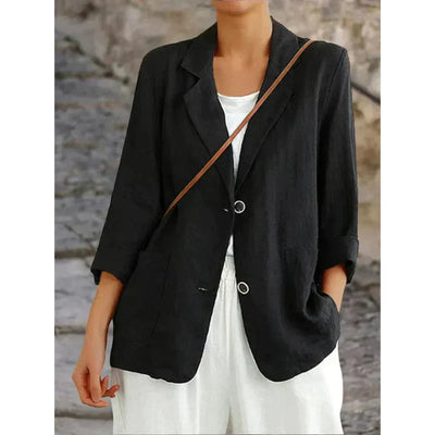 Valeria | Women's Lightweight Blazer with Rolled Sleeves 3