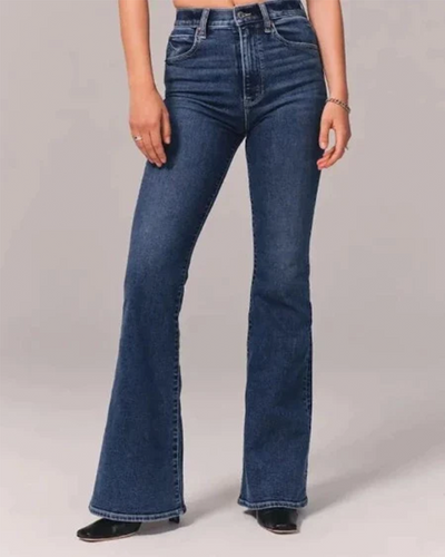 Veronica | Women's High-Waisted Flare Jeans with Zipper Closure 5