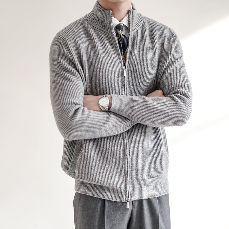 William | Men’s Cardigan Ribbed Texture 4