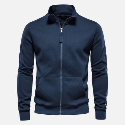 William | Men’s Half Zip Sweater With Stand Collar 2