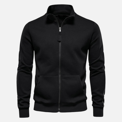 William | Men’s Half Zip Sweater With Stand Collar 6