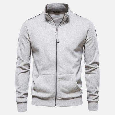 William | Men’s Half Zip Sweater With Stand Collar 7