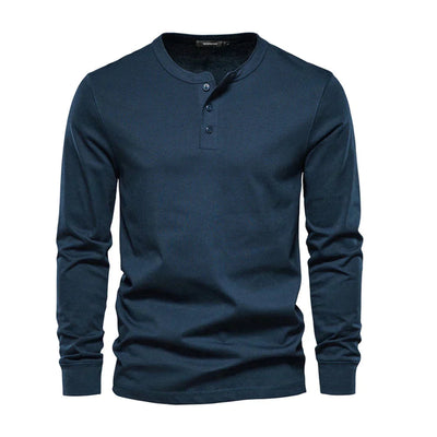 William | Men’s Henley Shirt With Button Placket 0