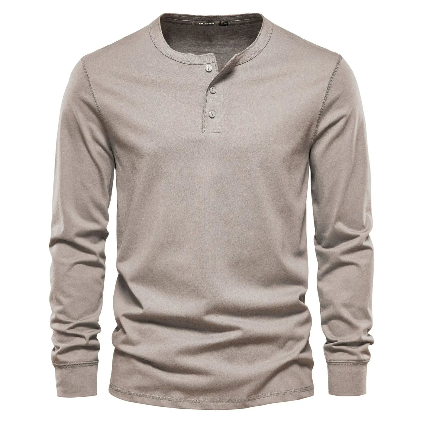 William | Men’s Henley Shirt With Button Placket 1