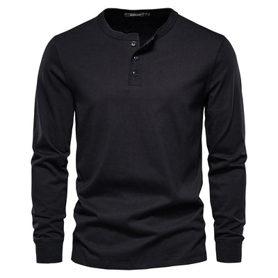William | Men’s Henley Shirt With Button Placket 2