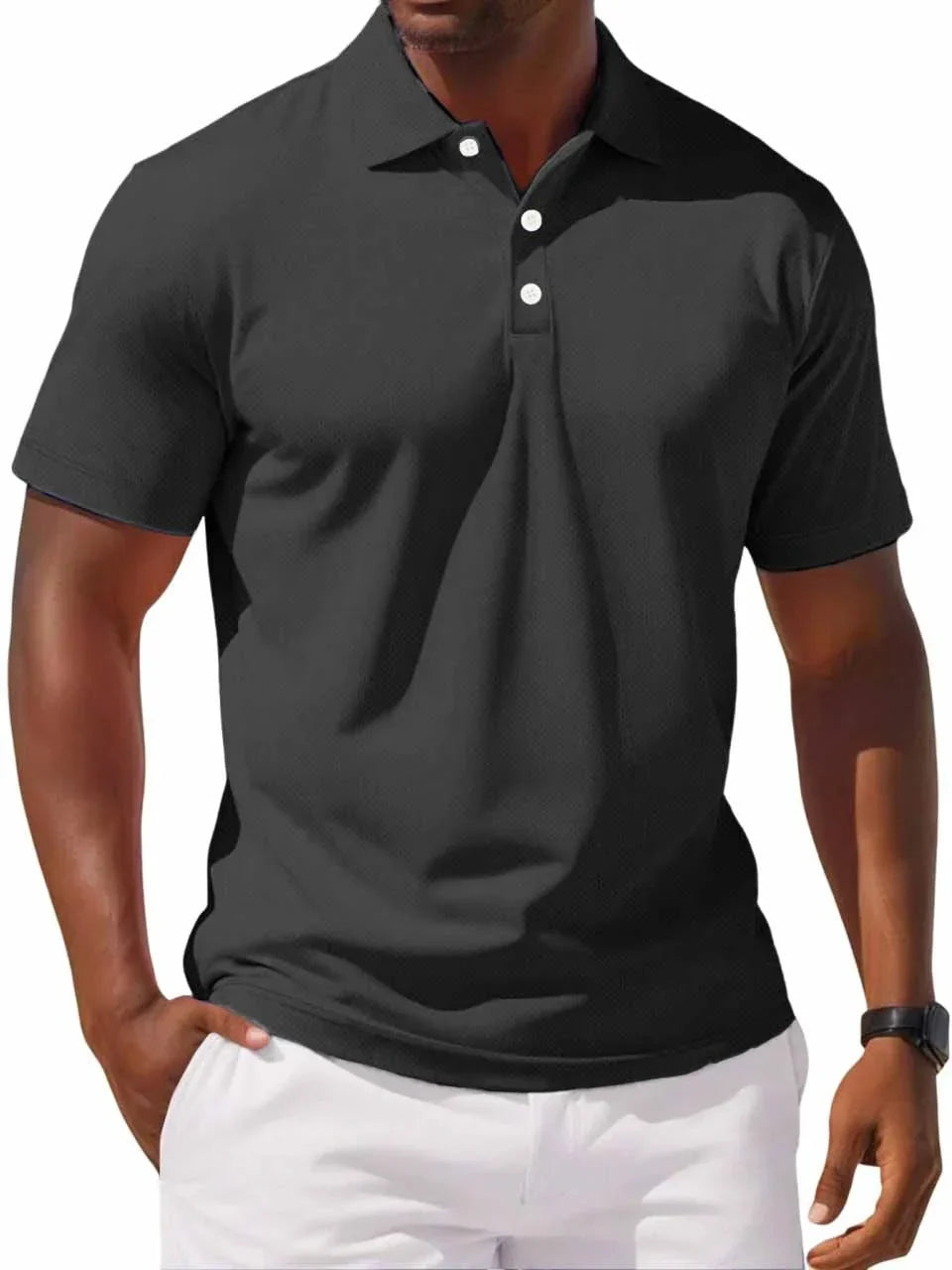 William | Men’s Polo Shirt Breathable Polo-Style Neckline 4