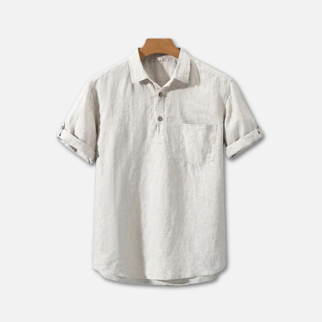 William | Men’s Polo Shirt With Collar And Button Placket 0
