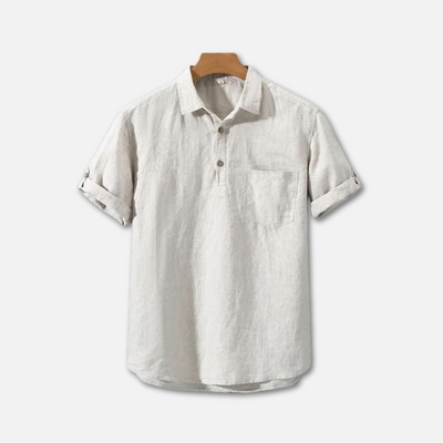 William | Men’s Polo Shirt With Collar And Button Placket 0