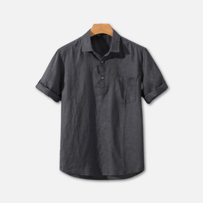 William | Men’s Polo Shirt With Collar And Button Placket 1