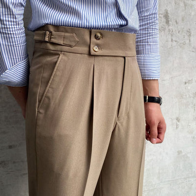William | Men’s Trousers Straight Fit With Flat-Front Construction 4