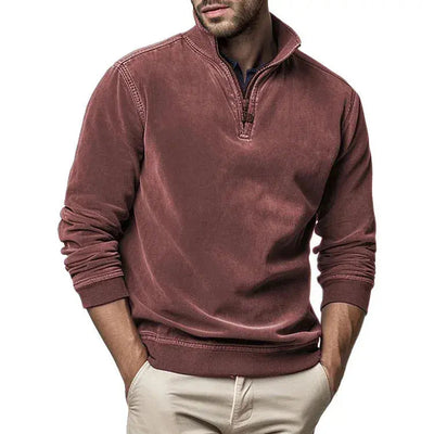 William | Men’s Vintage Fleece Sweatshirt With Ribbed Cuffs 6