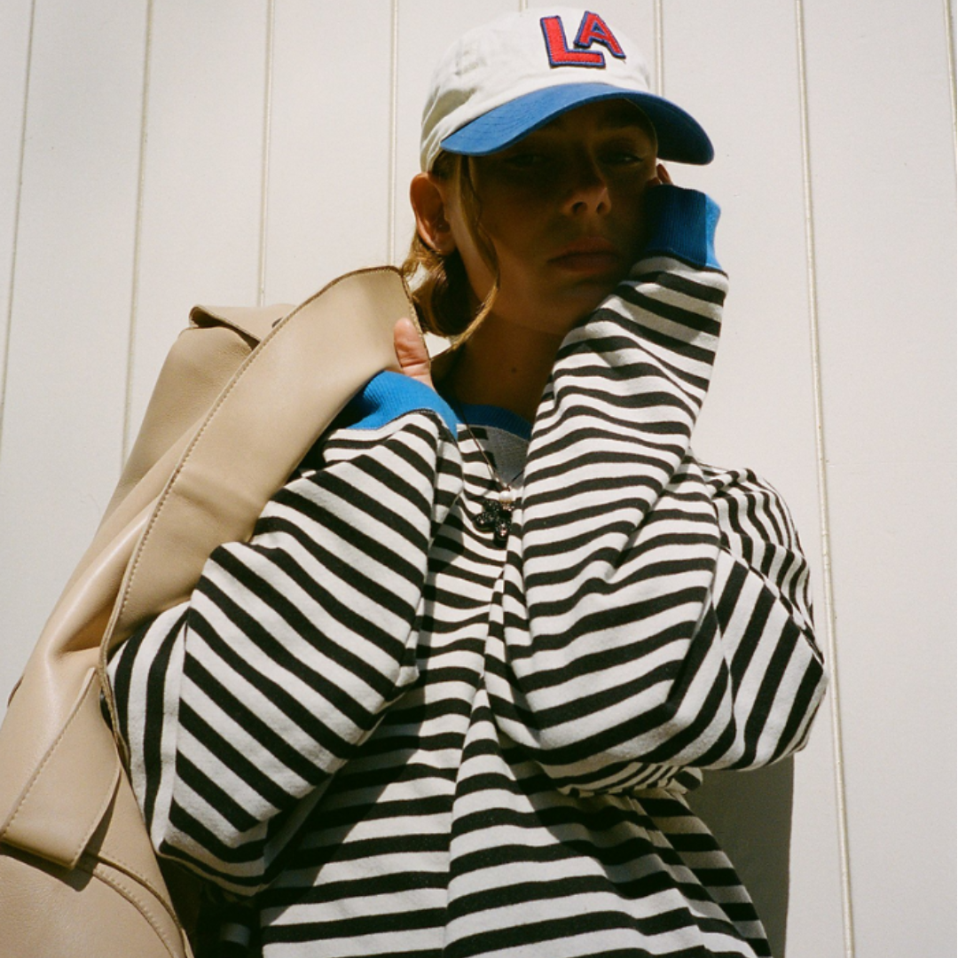 Zoe | Women's Oversized Striped Sweater 7